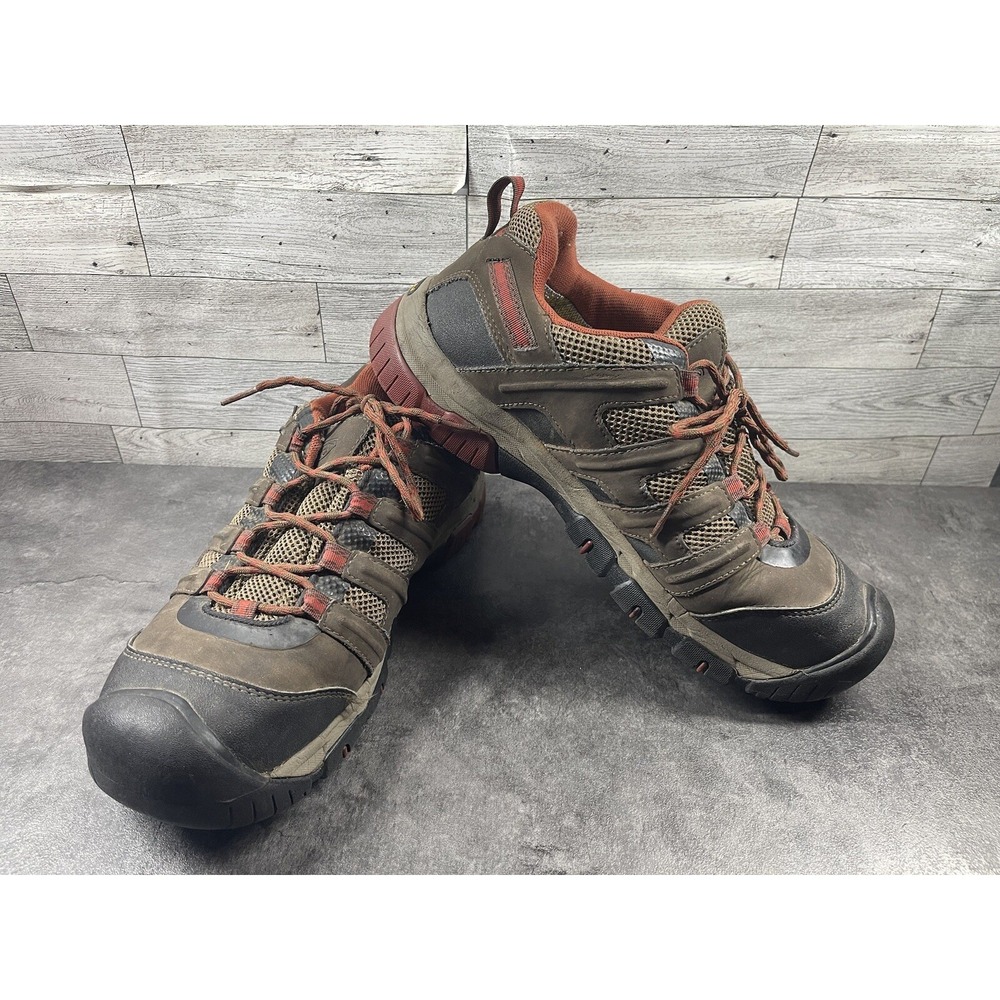 Keen Omaha Utility  Hiking Trail Sneakers Men 11 D Shoes Brown Leather Lace Up